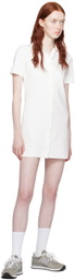 Lacoste White Button Closure Dress