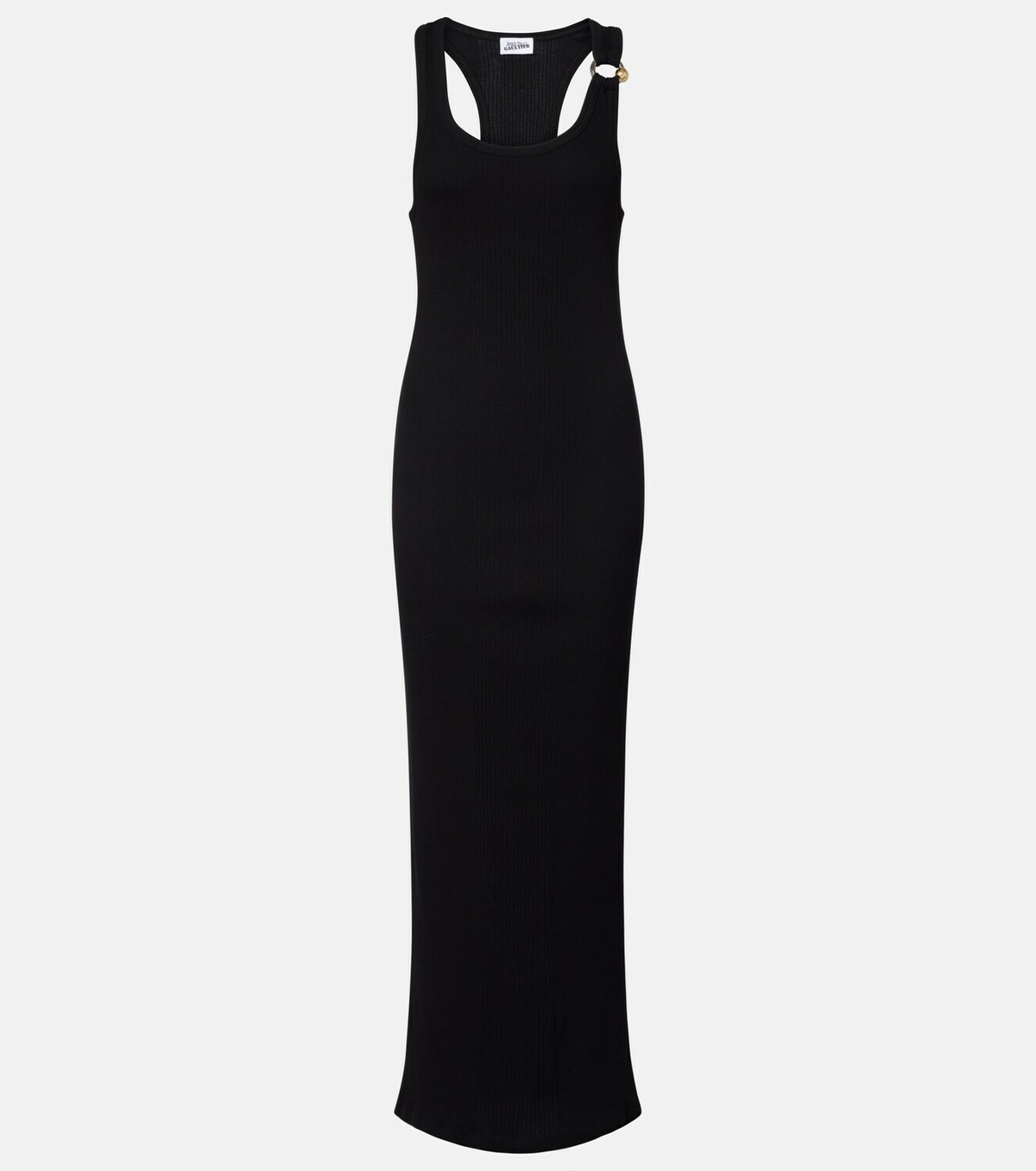 Jean Paul Gaultier Piercing cotton jersey maxi dress
