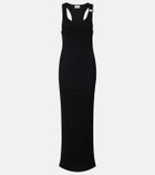 Jean Paul Gaultier Piercing cotton jersey maxi dress
