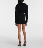Alessandra Rich Wool and cashmere miniskirt