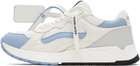 Off-White White & Blue Kick Off Sneakers