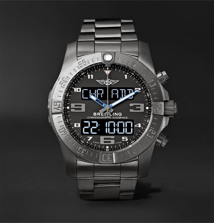 Photo: Breitling - Exospace B55 SuperQuartz 46mm Titanium Watch - Men - Black