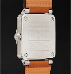 Bell & Ross - BR 03-92 Golden Heritage 42mm Steel and Leather Watch, Ref. No. BR0392‐ST‐G-HE/SCA - Black