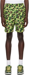 BAPE Green ABC Camo Shorts