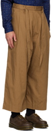 Naked & Famous Denim SSENSE Exclsuive Brown Self-Tie Trousers