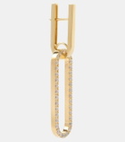 Bucherer Fine Jewellery Link 18kt gold hoop earrings with diamonds