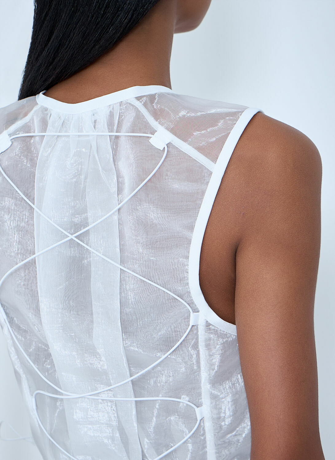 Cecilie Bahnsen Sheer Overlay Top
