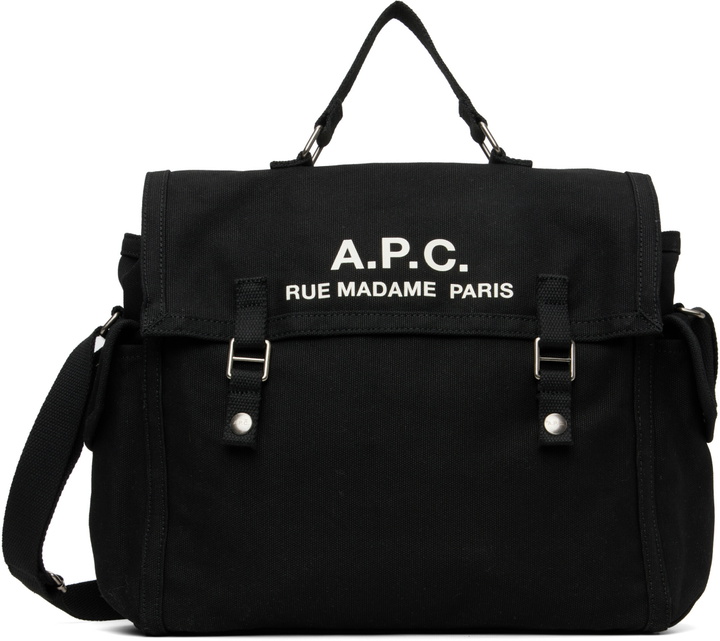 Photo: A.P.C. Black 'Récupération' Messenger Bag