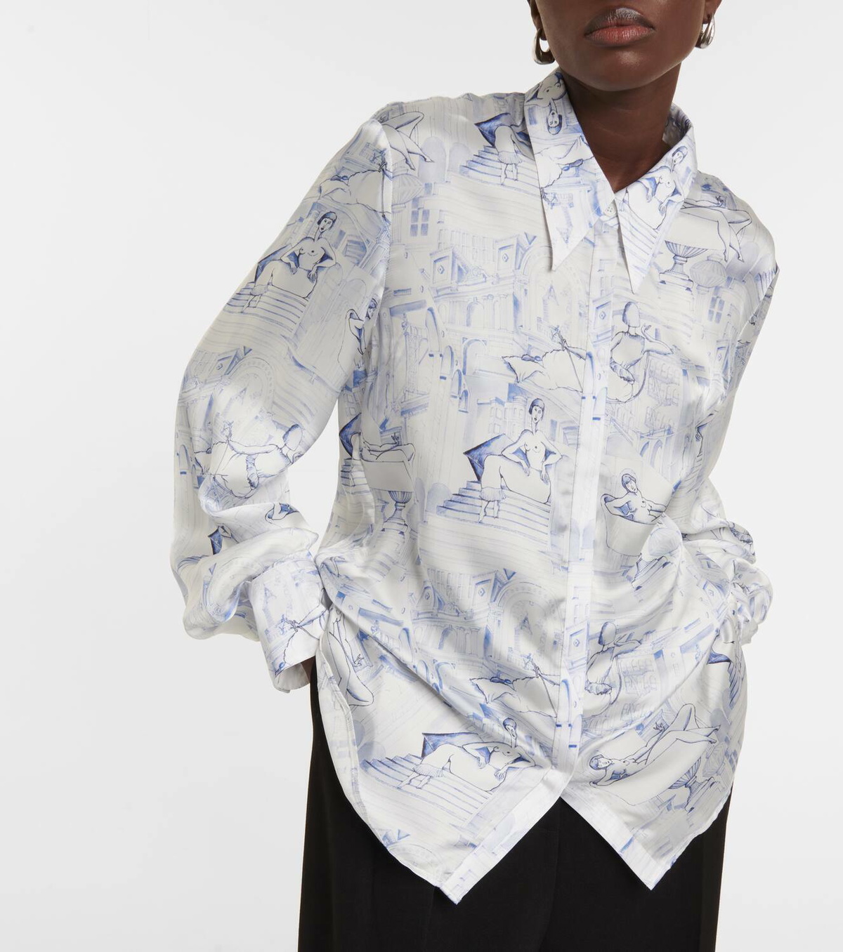 Khaite Minta printed shirt