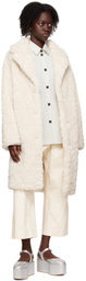Stand Studio Off-White Anika Faux-Fur Coat