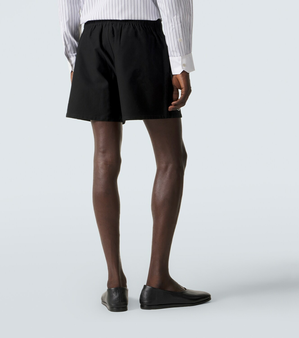 Bode Logo cotton twill Bermuda shorts