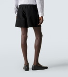 Bode Logo cotton twill Bermuda shorts