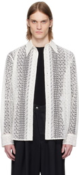 CMMAWEAR White Macrame Tailored Shirt