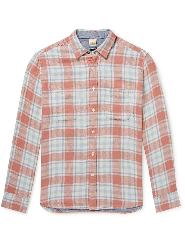 Photo: Faherty - Reversible Checked Organic Cotton Shirt - Red