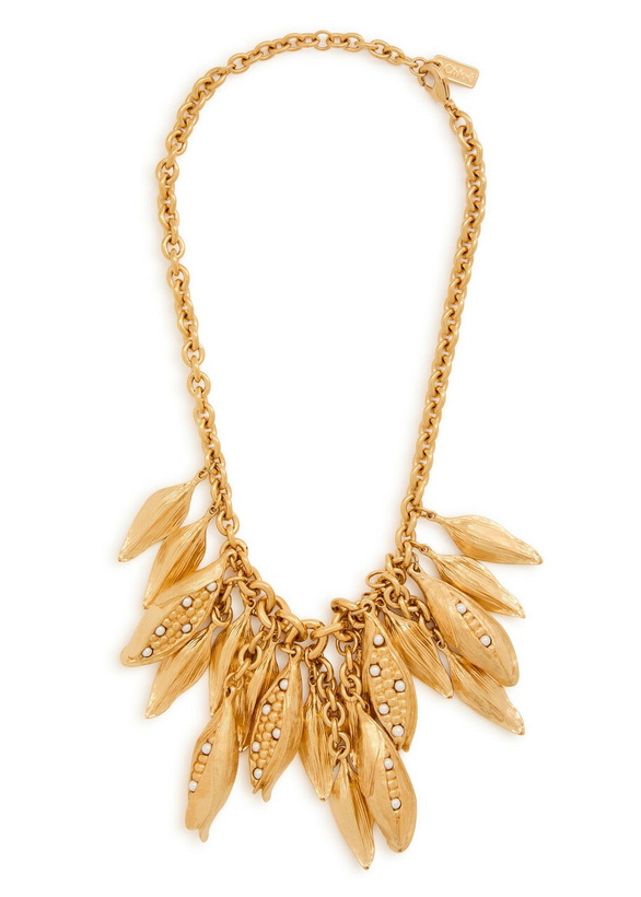 Photo: Chloe The Chloé Corn Multi Pendant Necklace - Gold - One Size