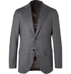 Caruso - Birdseye Wool Suit Jacket - Gray