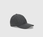 Borsalino Baseball Cap Pinstripe Shiny