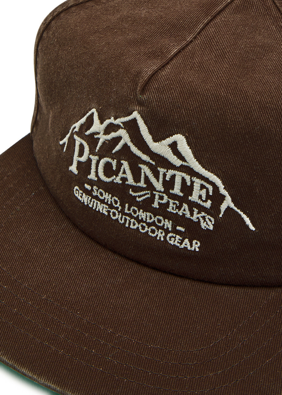Picante Peaks Logo-embroidered Cotton cap - Brown - One Size