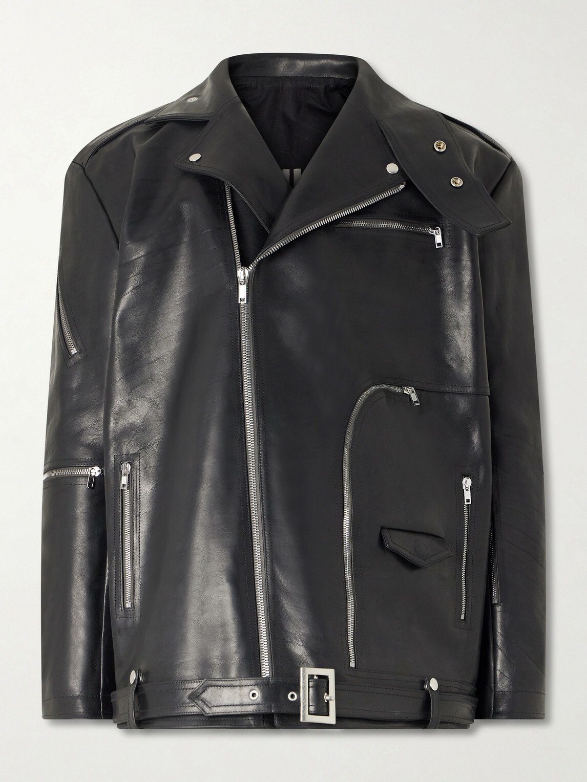Rick Owens - Jumbo Bauhaus Stooges Oversized Leather Jacket Rick Owens
