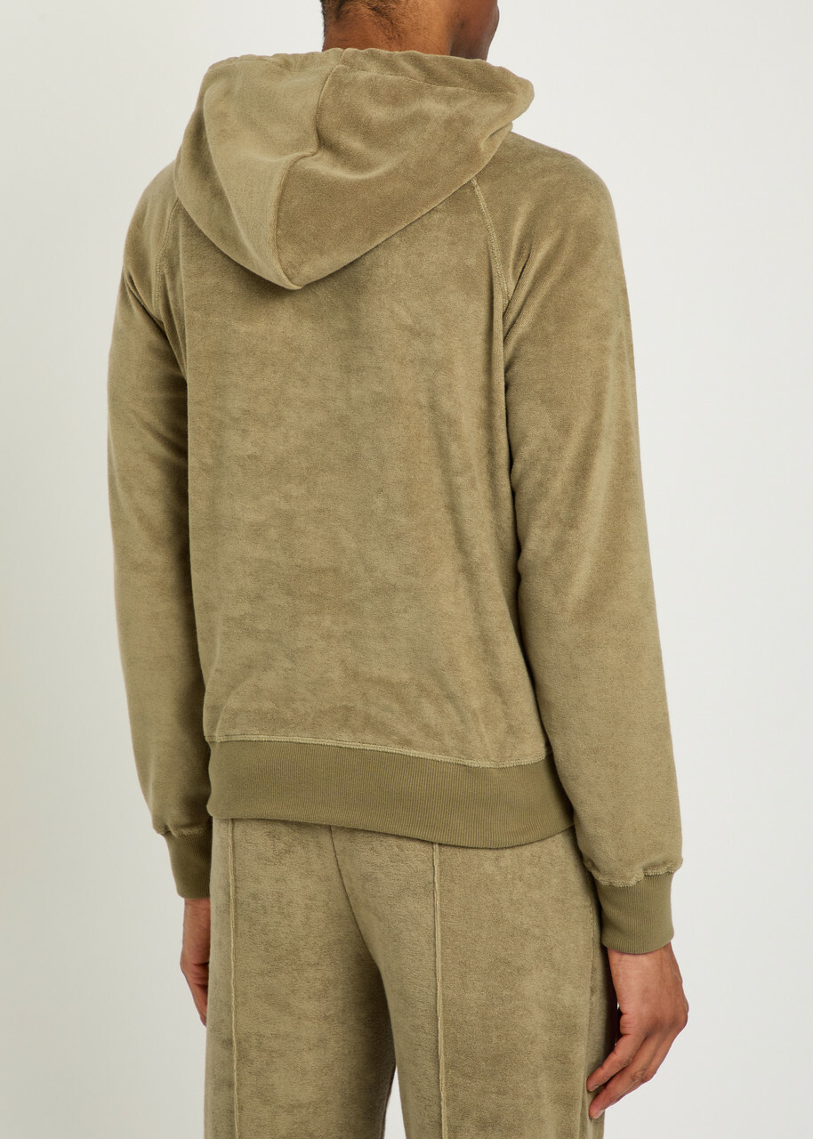 Aurélien Hooded Terry Jumper Khaki