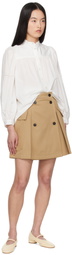 Weekend Max Mara Tan Zebio Miniskirt