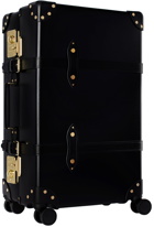 Globe-Trotter Black Centenary Medium Check-In 4 Wheels Suitcase