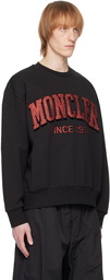 Moncler Black Crewneck Sweatshirt