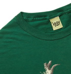 iggy - Funeral Printed Cotton-Jersey T-Shirt - Green