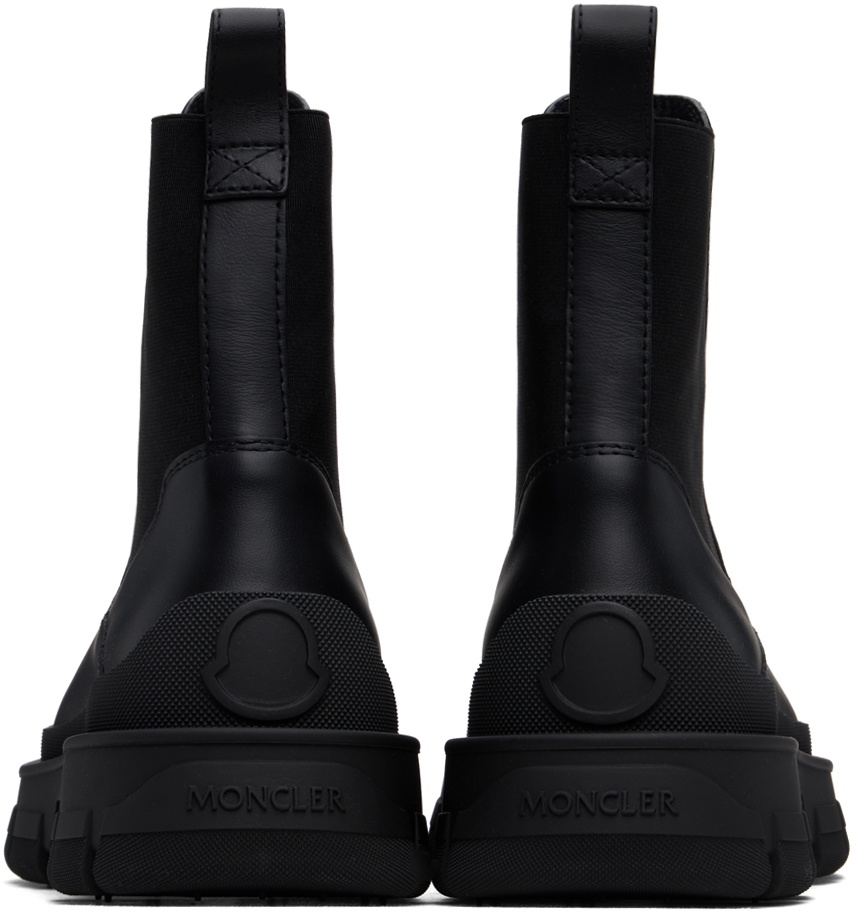 Moncler Black Hevea Chelsea Boots