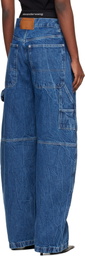 Alexander Wang Blue Pre-Styled Mid-Rise Oversized Jeans