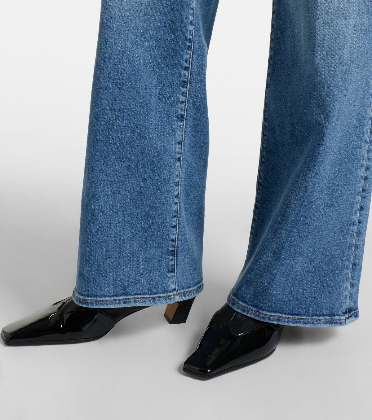 Frame Le Slim Palazzo Long wide-leg jeans