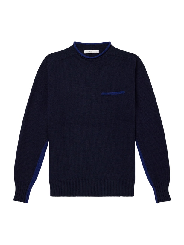 Photo: Inis Meáin - Wool Sweater - Blue