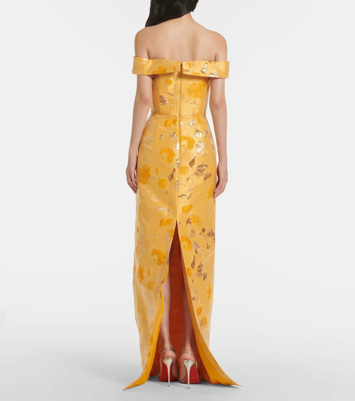 Markarian Sarika off-shoulder brocade gown Markarian