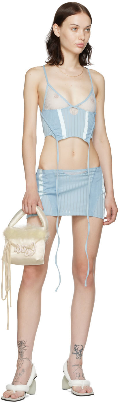 ORIENS SSENSE Exclusive Blue Neptune Miniskirt