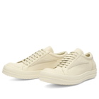 Rick Owens Men's Leather Vintage Sneaks in Milk/Milk/Milk