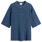 Bound Men's Acid Wash Organic Waffle T-Shirt in Navy