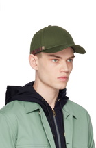 Paul Smith Khaki Signature Stripe Baseball Cap