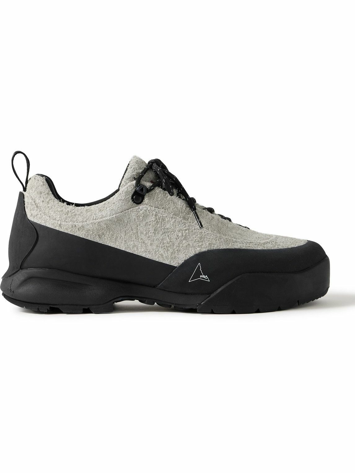 Photo: ROA - Cingino Rubber-Trimmed Brushed-Suede Hiking Sneakers - Gray