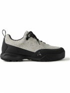ROA - Cingino Rubber-Trimmed Brushed-Suede Hiking Sneakers - Gray