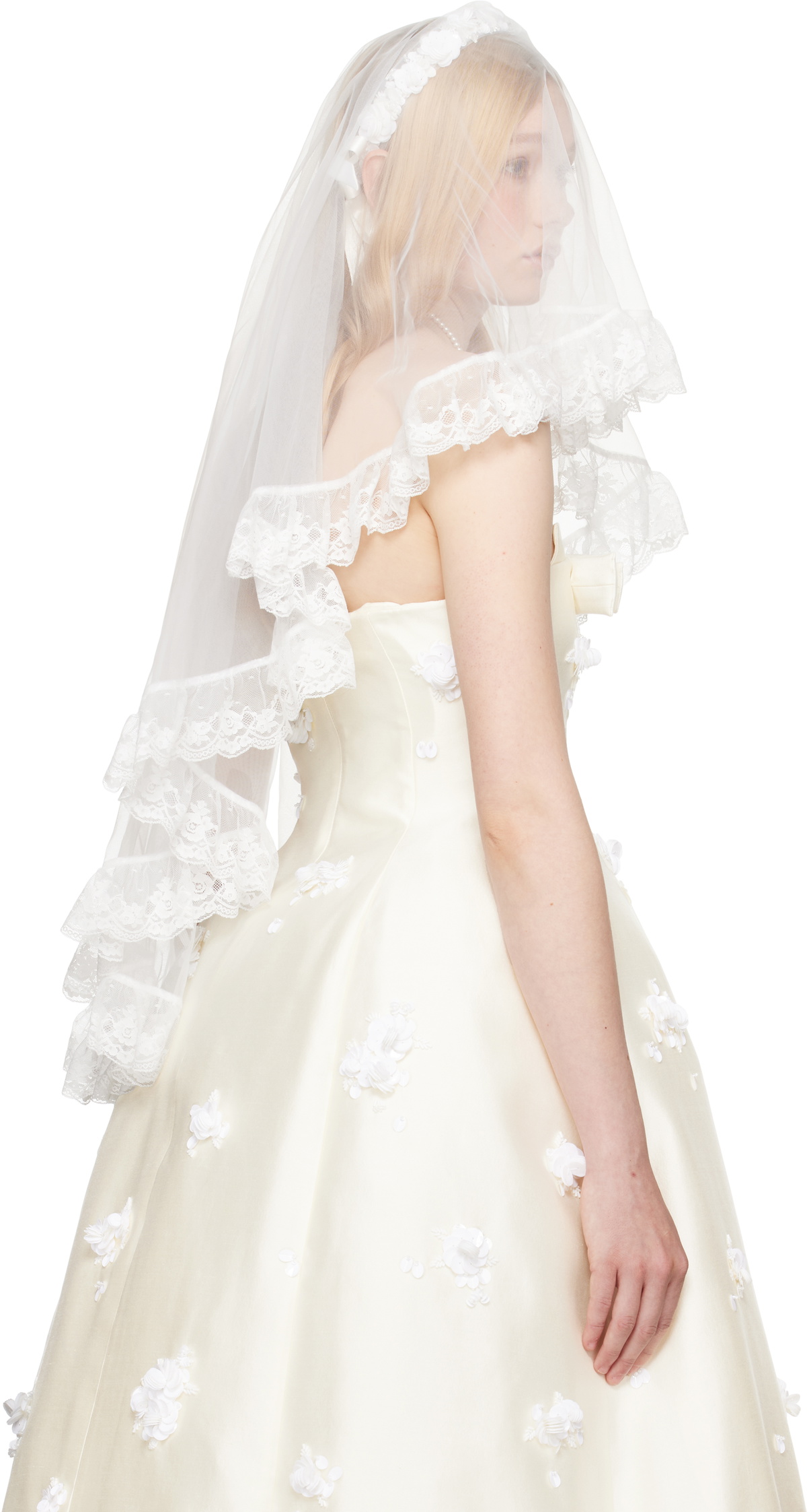 SHUSHU/TONG SSENSE Exclusive Bridal Capsule Bead Veil
