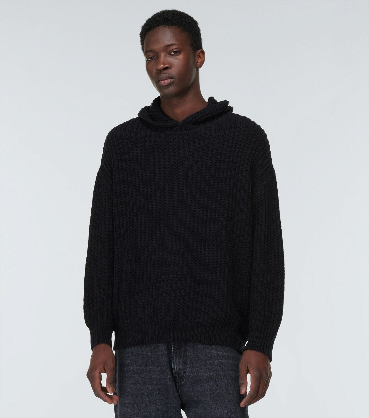 Our Legacy - Sailor ribbed-knit silk hoodie Our Legacy