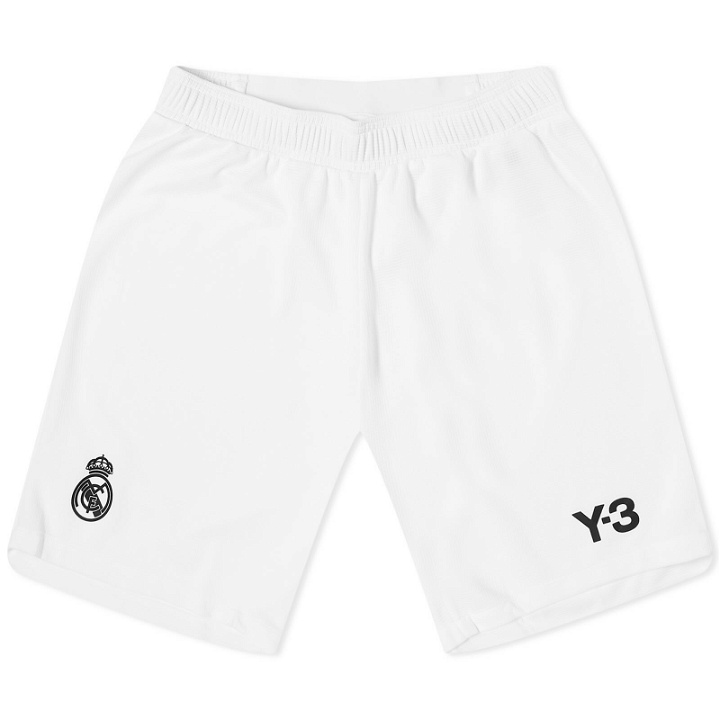 Photo: Y-3 Men's x Real Madrid Pre-Match Shorts in White