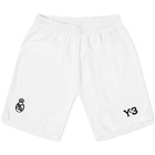 Y-3 Men's x Real Madrid Pre-Match Shorts in White