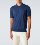 Kiton Cotton half-zip polo shirt