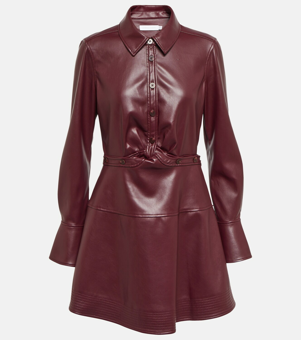 Simkhai - Elias faux leather shirt dress Simkhai