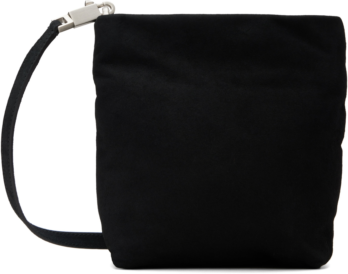 Rick Owens Black Painted Denim Banana Bag Jumpsuit Rick Owens