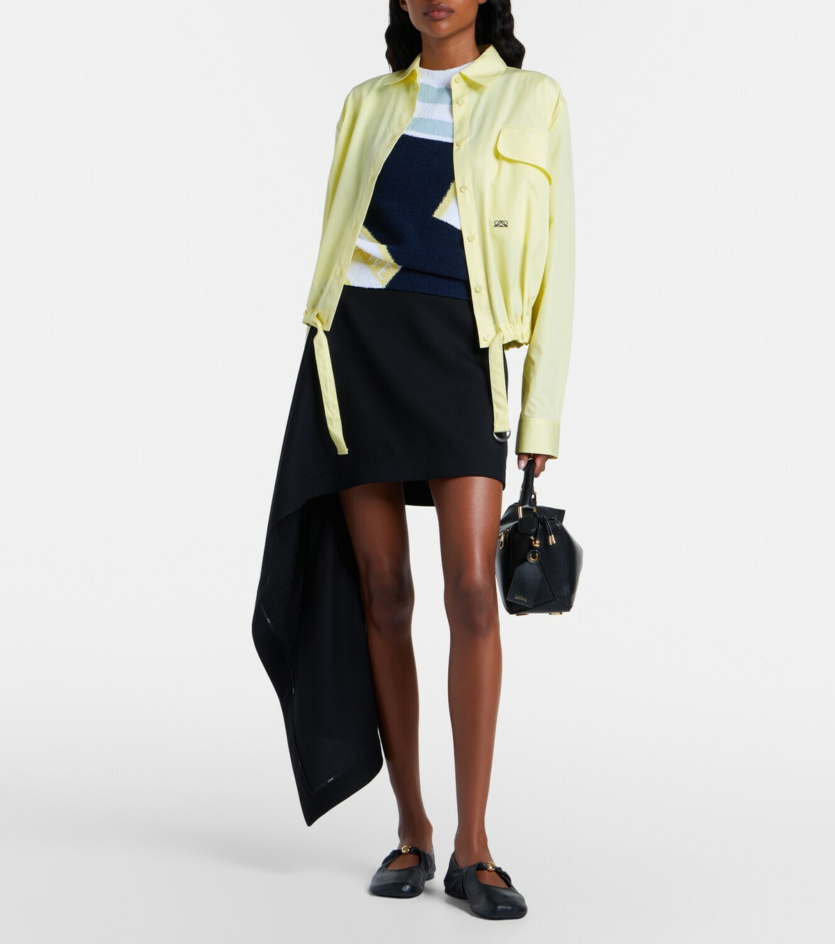 Loewe Intarsia cotton-blend bouclé sweater
