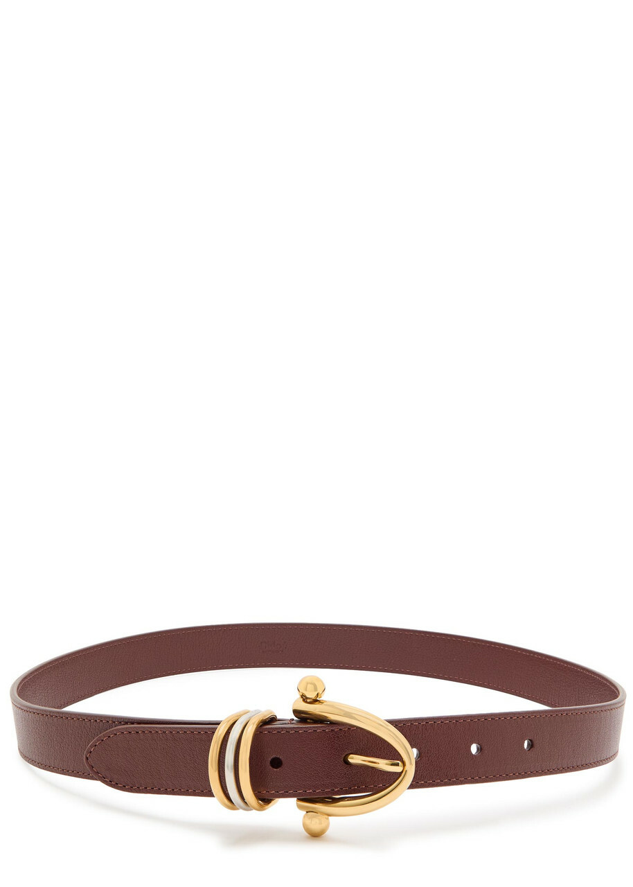 Chloe The Chloé Bracelet Leather Belt Dark Brown