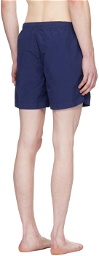 C.P. Company Navy Crinkled Swim Shorts