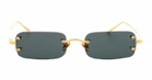 Linda Farrow Taylor - Yellow Gold / Green Lens Sunglasses